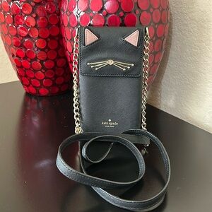 Kate Spade Black Cat Novelty Collectors Crossbody Bag